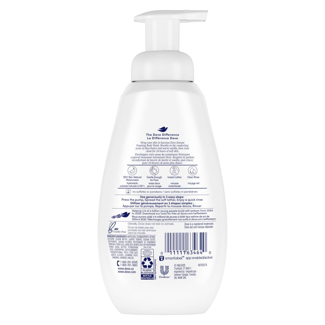 Dove Instant Foaming Body Wash