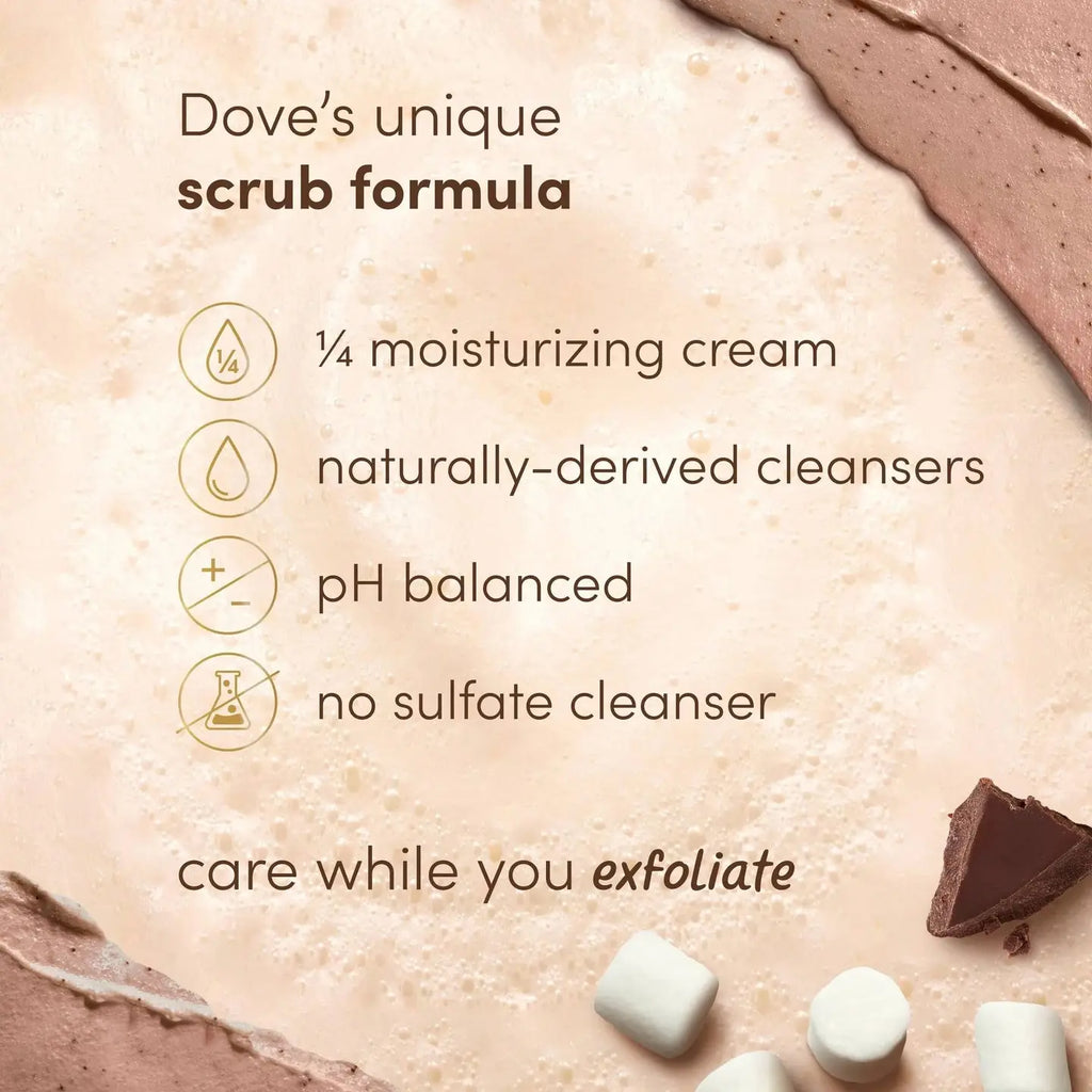 Dove Limited Edition Body Scrub, Hot Cocoa, 3.5 oz