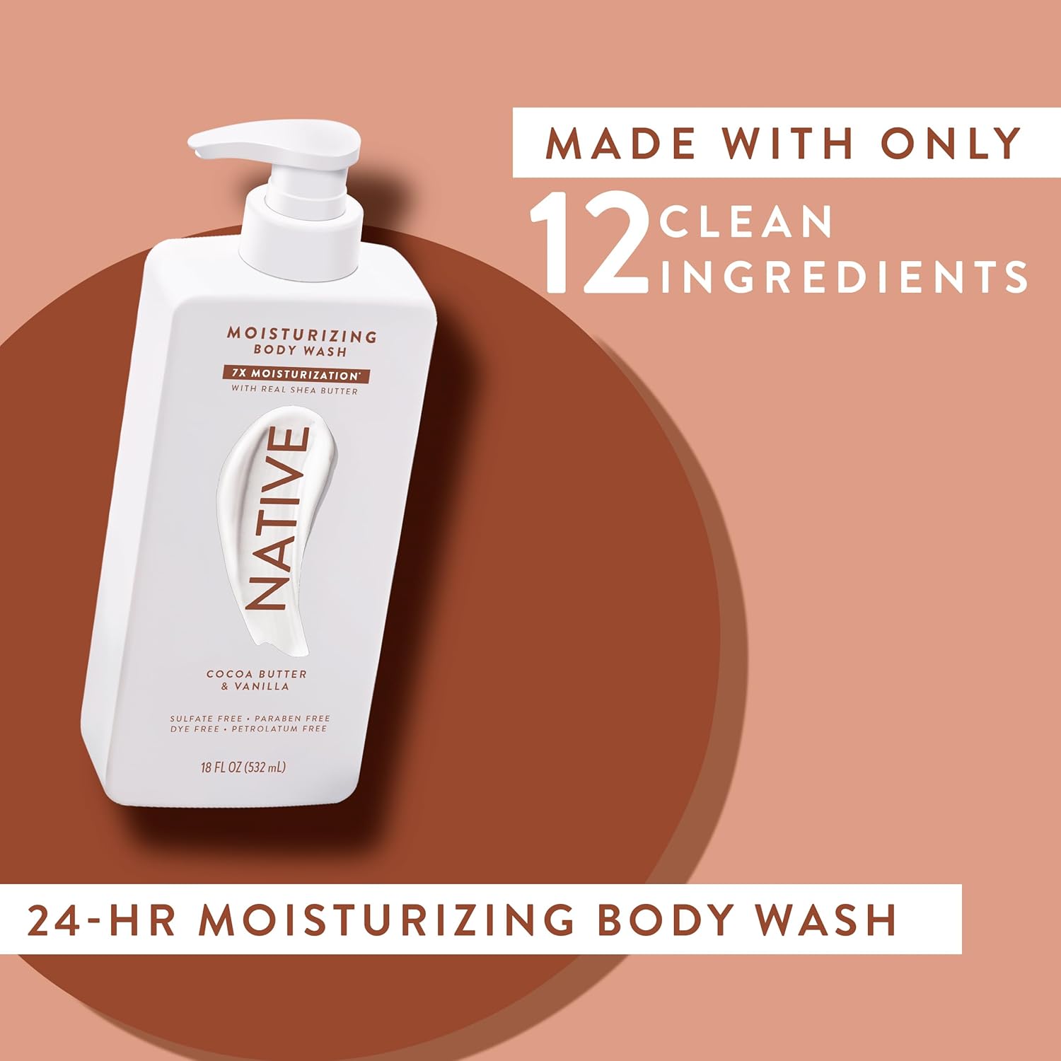 Native Moisturizing Body Wash – Cocoa Butter & Vanilla