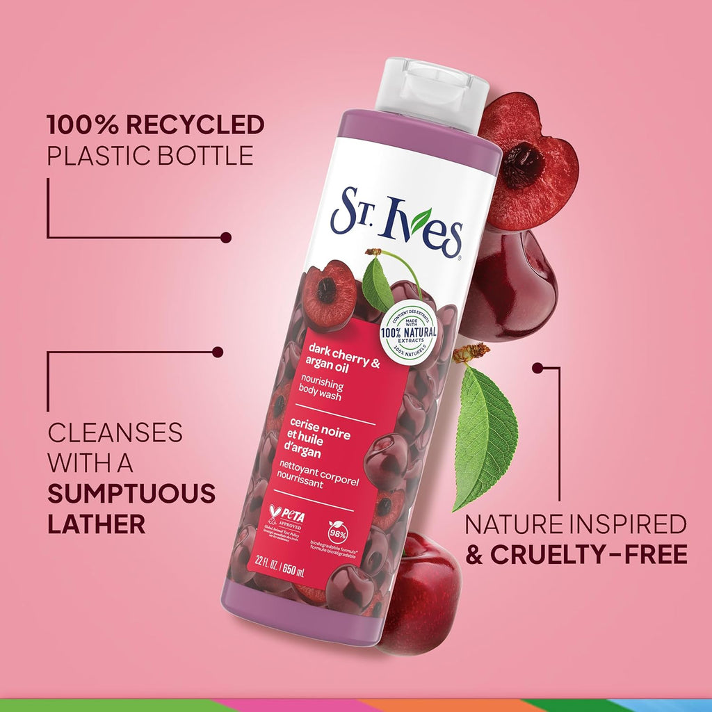 St. Ives Dark Cherry & Argan Oil Body Wash