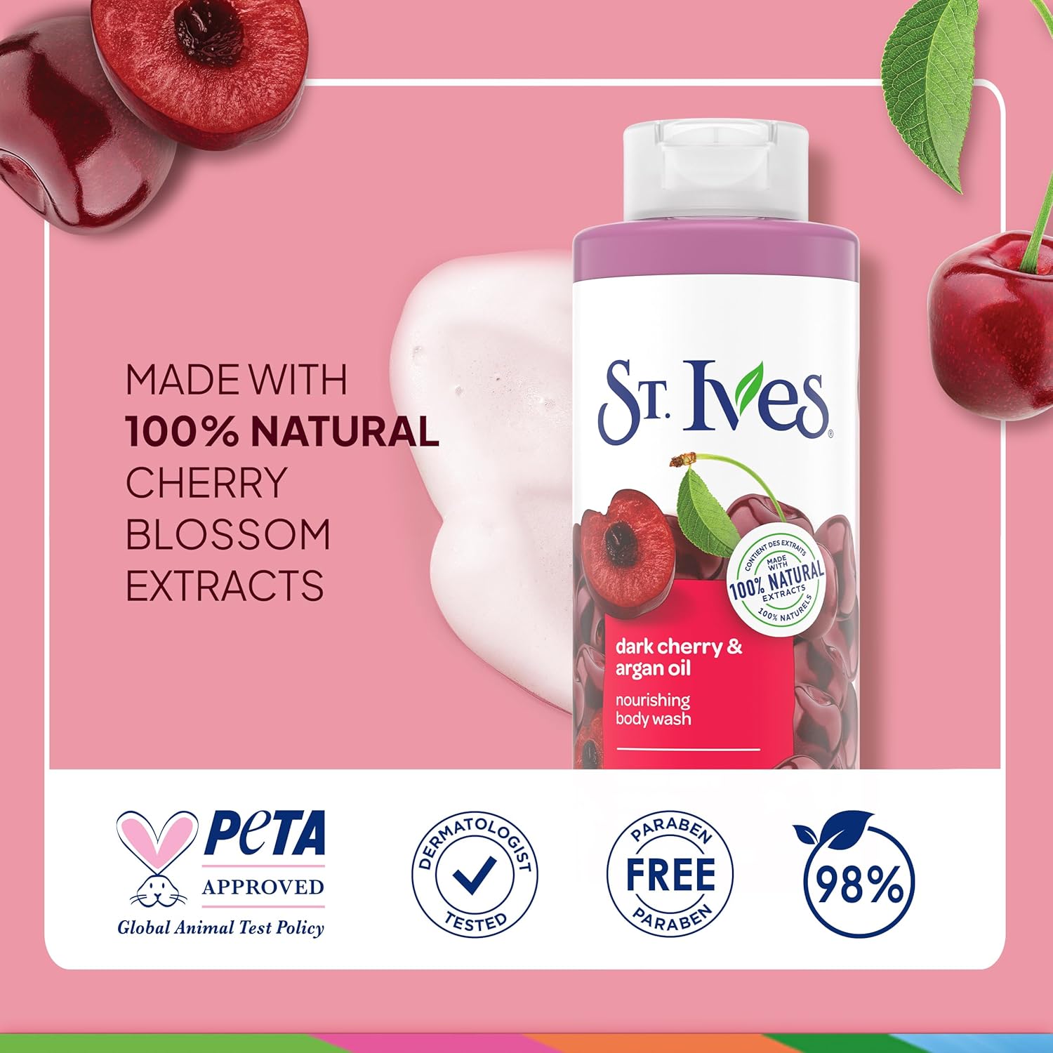St. Ives Dark Cherry & Argan Oil Body Wash